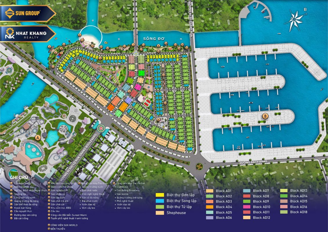 Mat bang sun riverside village biet thu bien sun sam son